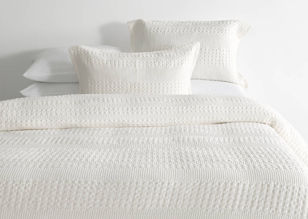 Huxley Cotton Duvet Set Queen Ivory