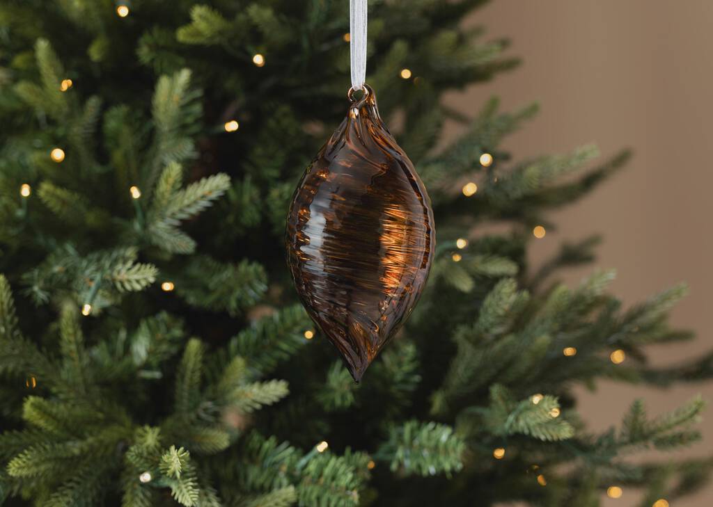 Andra Drop Ornament Brown